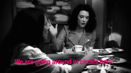Going Around In Circles Here Rose GIF - Going Around In Circles Here Rose Luisa GIFs