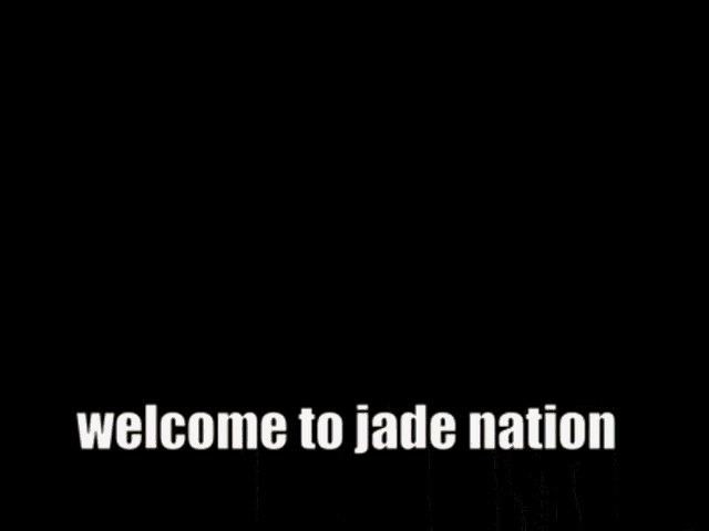 a picture of a city with the words welcome to jade nation on it