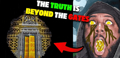 the truth is beyond the gates and a man with yellow eyes is crying