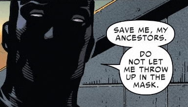 a comic book character is talking about his ancestors .