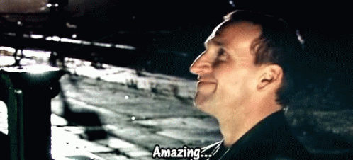 Christopher Eccelston Amazing GIF - Christopher Eccelston Amazing Doctor Who GIFs