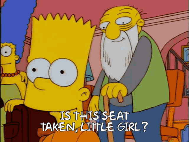 Is This Seat Taken Little Girl Im Not A Girl Are You Blind GIF - Is This Seat Taken Little Girl Im Not A Girl Are You Blind Yes GIFs
