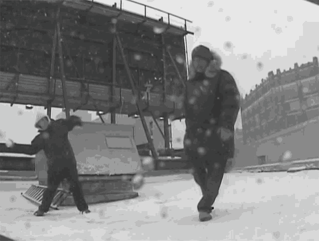 Snowball Fight Beasti Boys GIF