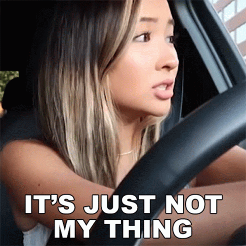 Its Just Not My Thing Caroline Manning GIF - Its Just Not My Thing Caroline Manning Not My Style GIFs