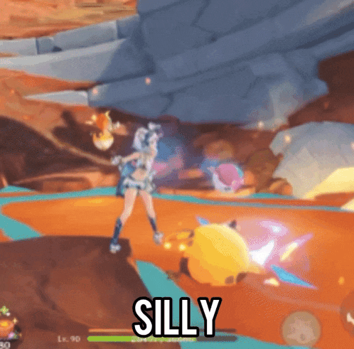 a video game with the word silly at the top