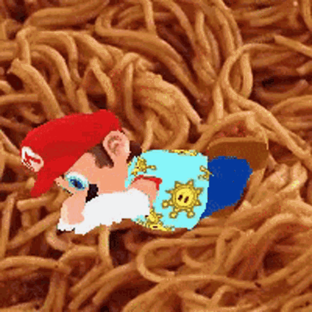 Mario Spaghetti GIF - Mario Spaghetti Italian GIFs
