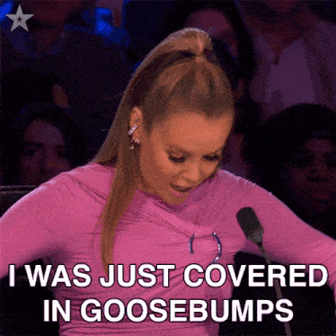I Was Just Covered In Goosebumps Amanda Holden GIF - I Was Just Covered In Goosebumps Amanda Holden Britain'S Got Talent GIFs