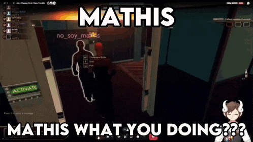 a screenshot of a video game with the name mathis