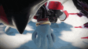 shadow the hedgehog has a ring on his finger
