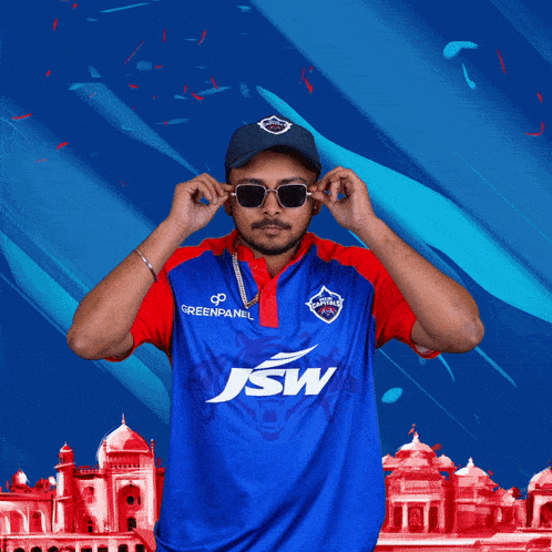 Blowing Off Dust From The Sunglasses Prithvi Shaw GIF - Blowing Off Dust From The Sunglasses Prithvi Shaw Delhi Capitals GIFs