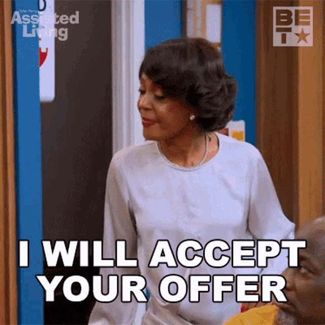I Will Accept Your Offer Anastasia Deveraux GIF - I Will Accept Your Offer Anastasia Deveraux Assisted Living GIFs