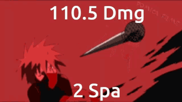 a picture of a person with the words 110.5 dmg 2 spa written on it