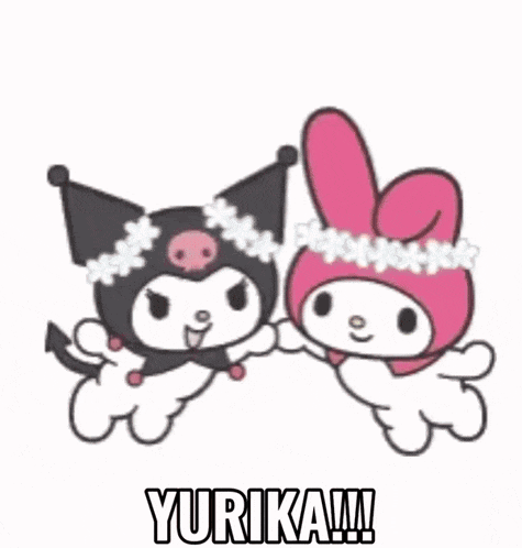 a drawing of a girl and a bunny with the word yurika written below them