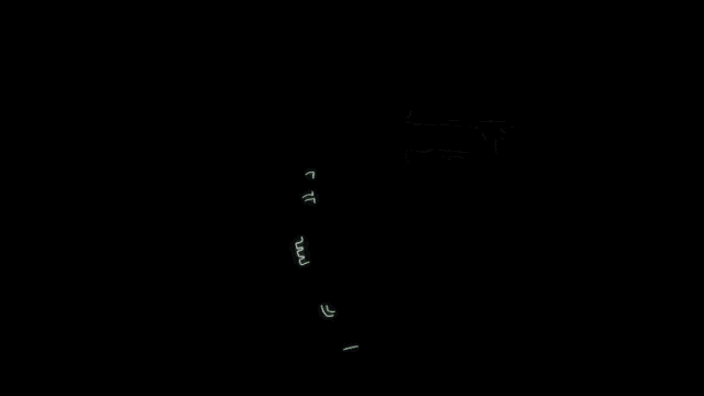 a drawing of a trumpet in the dark