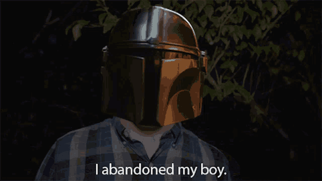 a man in a plaid shirt is running with the words " i abandoned my boy " below him