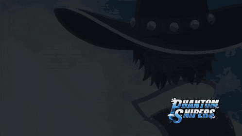 a poster for phantom snipers with a man in a hat