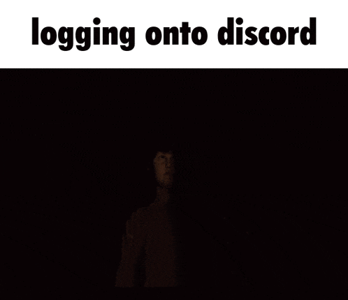 a picture of a skeleton with red eyes and the words " logging onto discord " below it
