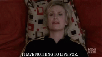 I Have Nothing To Live For GIF - Fml Sue Sylvester Glee GIFs