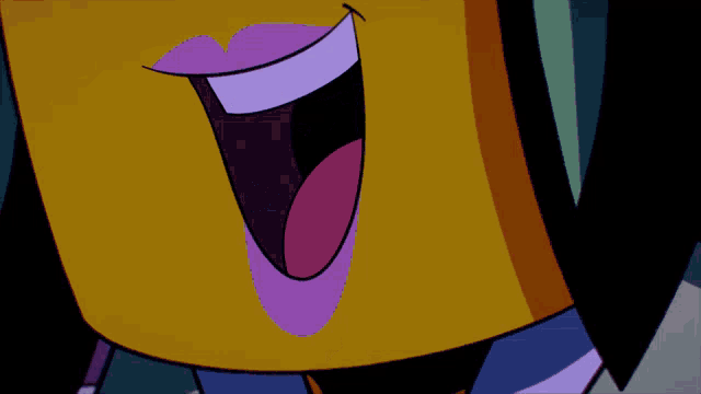 a close up of a cartoon character with the words " i think i nailed it "