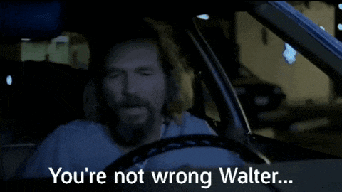 a man in a car says " you 're not wrong walter ... "