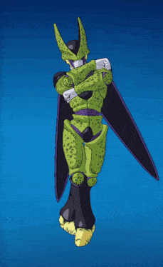 a cartoon character with a green and black outfit