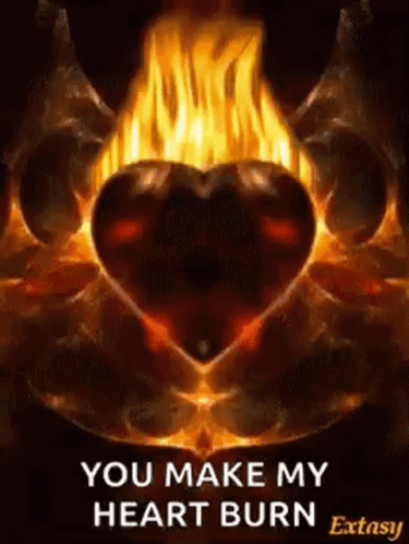 Love You Flaming Heart GIF - Love You Flaming Heart Burn GIFs
