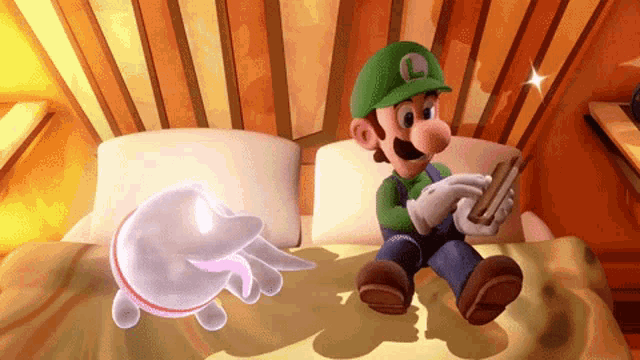 Luigis Mansion Sleep GIF - Luigis Mansion Sleep GIFs