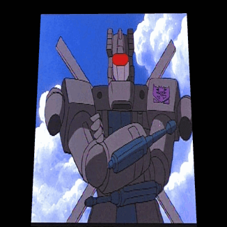 a cartoon drawing of a robot with the word transformers on his chest