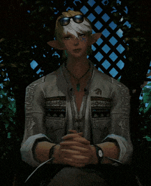 a video game character wearing sunglasses and a hat