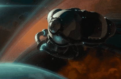 an artist 's impression of a space ship in orbit