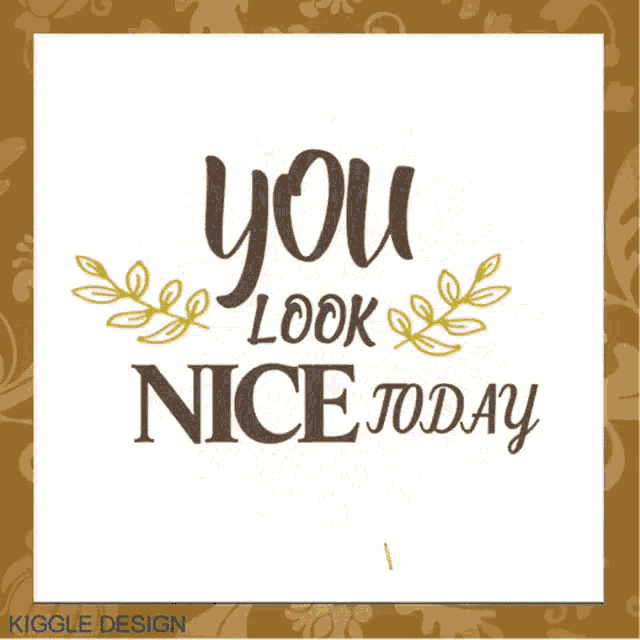 Nice You Look Nice Today GIF - Nice You Look Nice Today Have A Nice Day GIFs