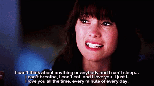 a woman says " i can 't think about anything or anybody and i can 't sleep ... "