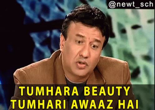 Indian Idol Anu Malik GIF - Indian Idol Anu Malik Tumhara Beauty Tumhari Awaaz Hai GIFs