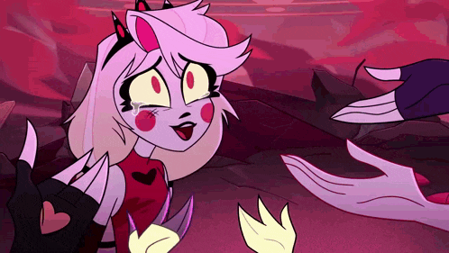 a cartoon character with a crown on her head and a heart on her chest