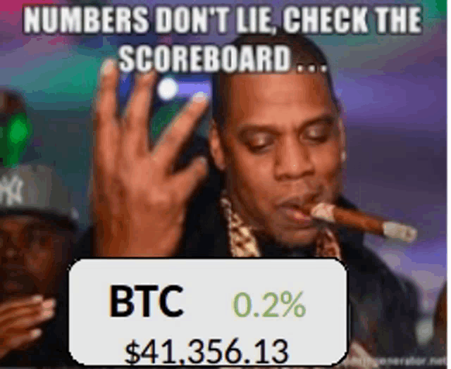 a picture of a man smoking a cigar with the words numbers do n't lie check the scoreboard