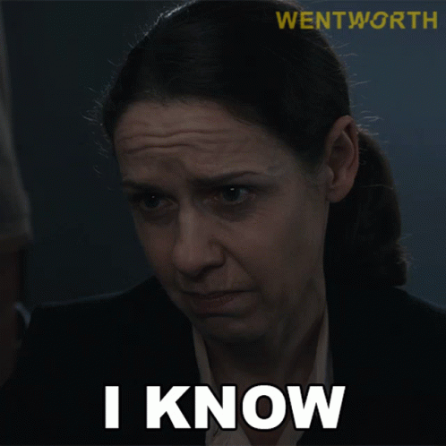 I Know Vera Bennett GIF - I Know Vera Bennett Wentworth GIFs