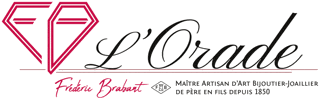 a logo for frederic brabant l' orade
