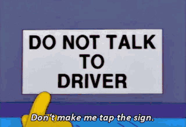 Simpsons Tap The Sign GIF - Simpsons Tap The Sign Dont Make Me GIFs