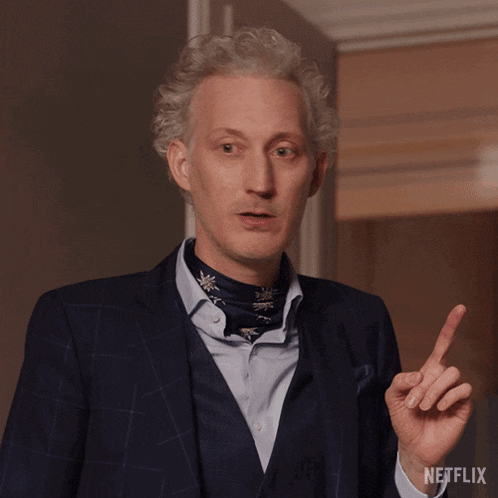 a man in a suit says such a jewel in a netflix ad