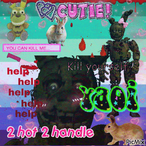 a picture of a bunny with the words cutie on it