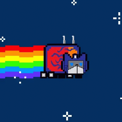 Cat Rainbow GIF - Cat Rainbow Robot GIFs