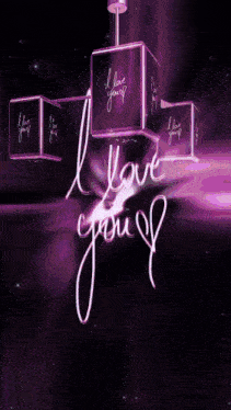 a sign that says " i love you " on it