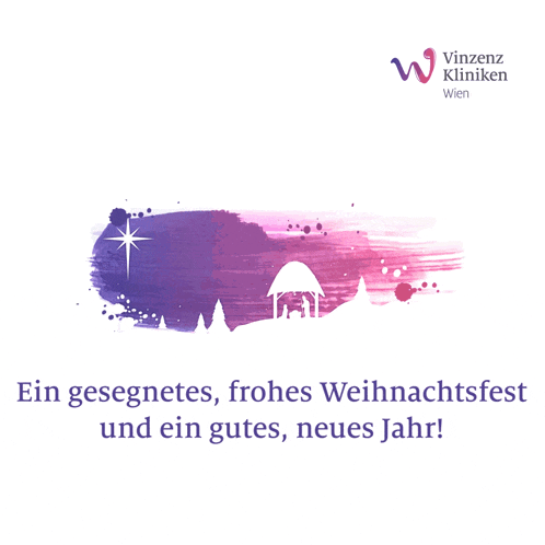 a christmas card from vinzenz kliniken in wien