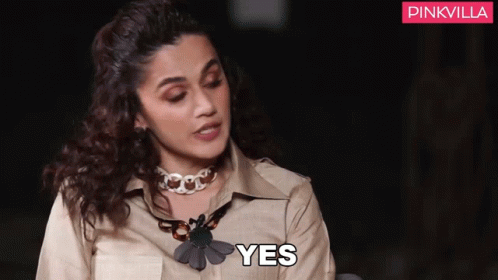 Yes Taapsee Pannu GIF - Yes Taapsee Pannu Pinkvilla GIFs