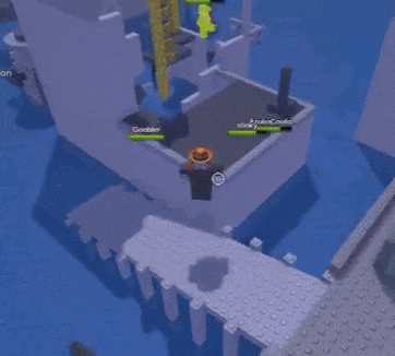 a video game is being played on a blue background with a yellow item that says combo