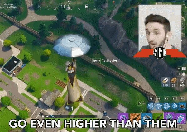 a screenshot of a video game with the words go even higher than them on the bottom
