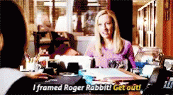 Confession I Framed Roger Rabbit GIF - Confession I Framed Roger Rabbit Get Out GIFs