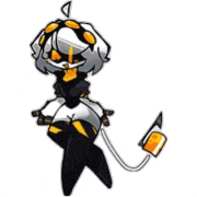 a cartoon character with a long tail is holding a bottle of beer .