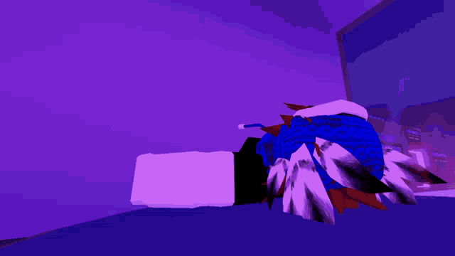 a computer generated image of a person laying on the floor