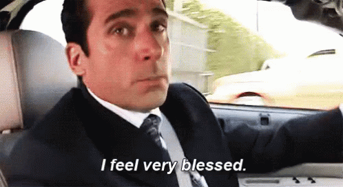 Very Blessed GIF - The Office Michael Scott Steve Carell GIFs